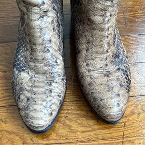 Donald Pliner Tall shaft snakeskin boot